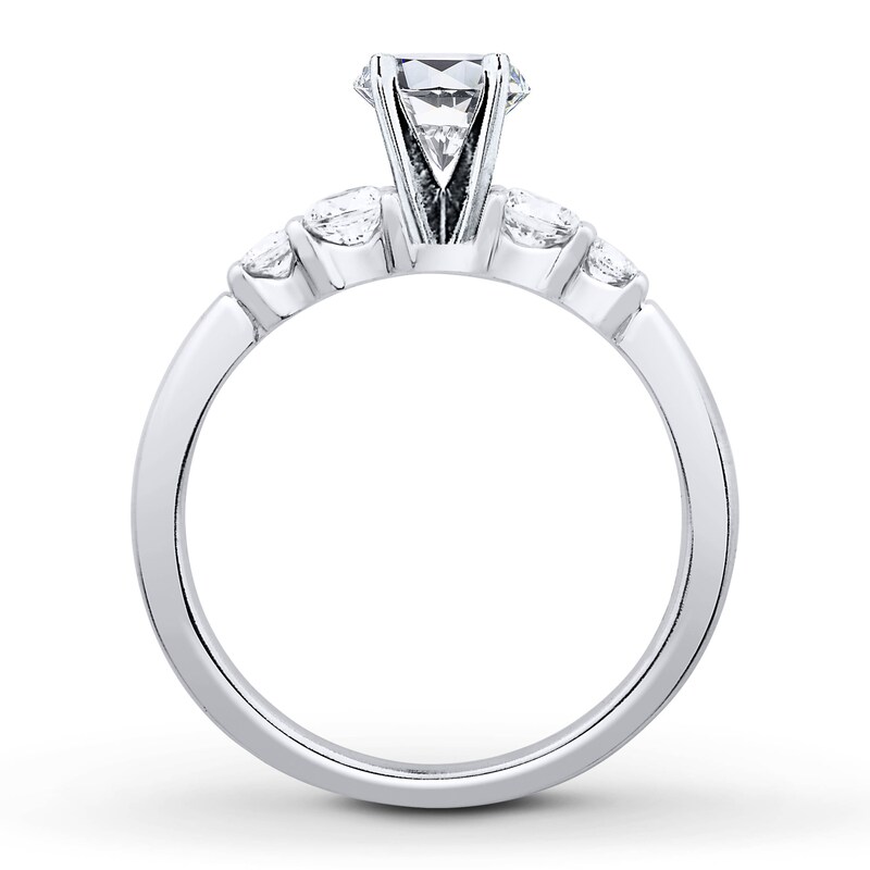 Main Image 2 of Previously Owned Colorless Diamond Engagement Ring Setting 3/8 ct tw Round 14K White Gold