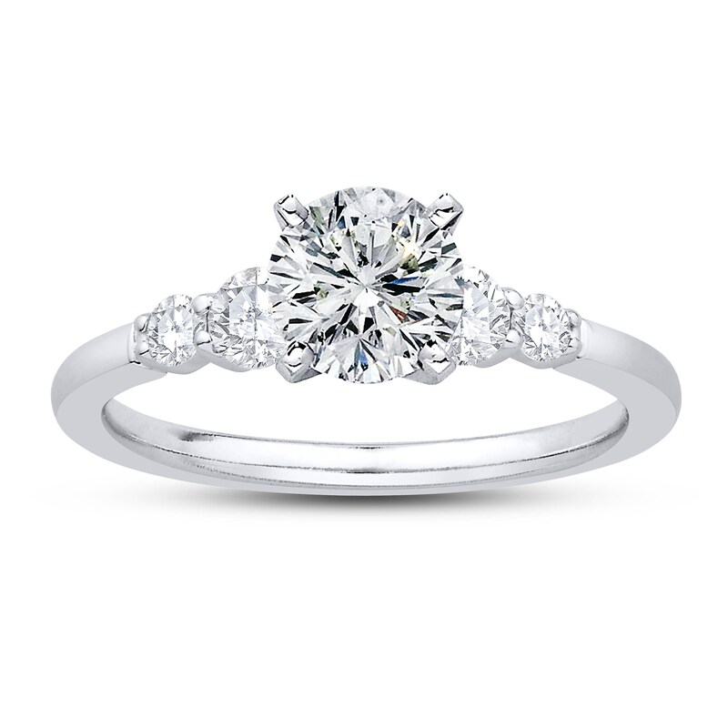Main Image 3 of Previously Owned Colorless Diamond Engagement Ring Setting 3/8 ct tw Round 14K White Gold