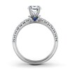 Thumbnail Image 2 of Previously Owned Vera Wang WISH Diamond Engagement Ring Setting 1/3 ct tw Round 14K White Gold