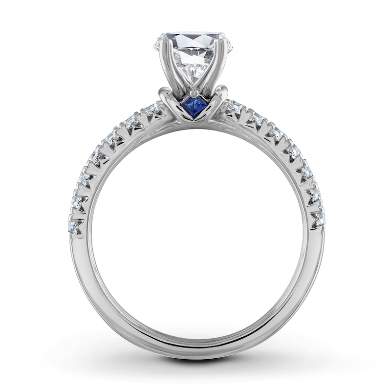 Main Image 2 of Previously Owned Vera Wang WISH Diamond Engagement Ring Setting 1/3 ct tw Round 14K White Gold