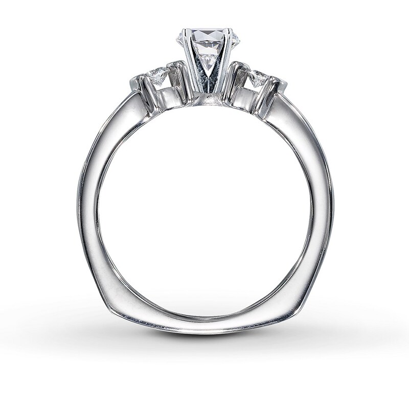 Main Image 2 of Previously Owned Hearts Desire Setting 1/2 ct tw Diamonds 18K White Gold