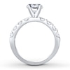Thumbnail Image 2 of Previously Owned Previously Owned Colorless Diamond Ring Setting 1 carat tw 14K White Gold