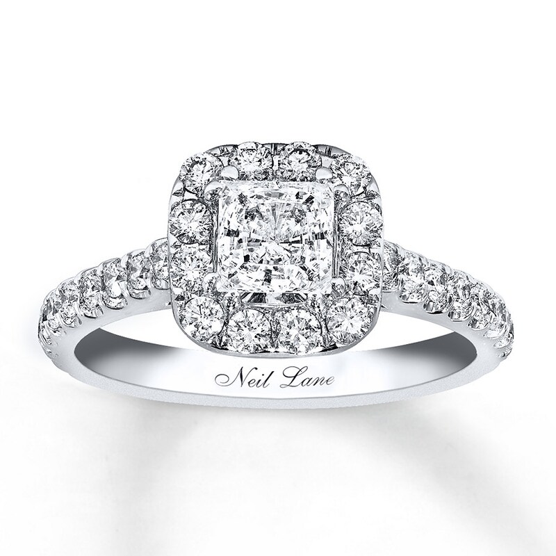 Main Image 1 of Previously Owned Neil Lane Engagement Ring 1-1/2 ct tw Diamonds 14K White Gold