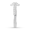 Thumbnail Image 3 of Previously Owned Diamond Promise Ring 1/2 ct tw Princess/Round 10K White Gold