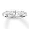 Thumbnail Image 1 of Previously Owned Diamond Wedding Band 3/4 ct tw Round 14K White Gold