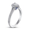 Thumbnail Image 2 of Previously Owned Vera Wang WISH Diamond Engagement Ring 5/8 ct tw Pear-shaped/Round 14K White Gold