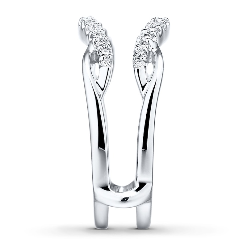 Main Image 3 of Previously Owned Diamond Enhancer Ring 1/5 ct tw Round 14K White Gold