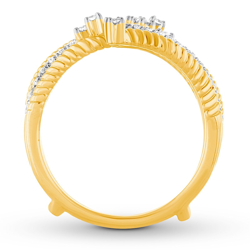 Main Image 2 of Previously Owned Diamond Enhancer Ring 1/2 ct tw Round 14K Yellow Gold