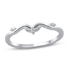 Thumbnail Image 1 of Previously Owned Contour Ring Diamond Accents 14K White Gold