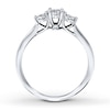 Thumbnail Image 2 of Previously Owned Diamond 3-Stone Ring 1/3 ct tw Round-cut 14K White Gold