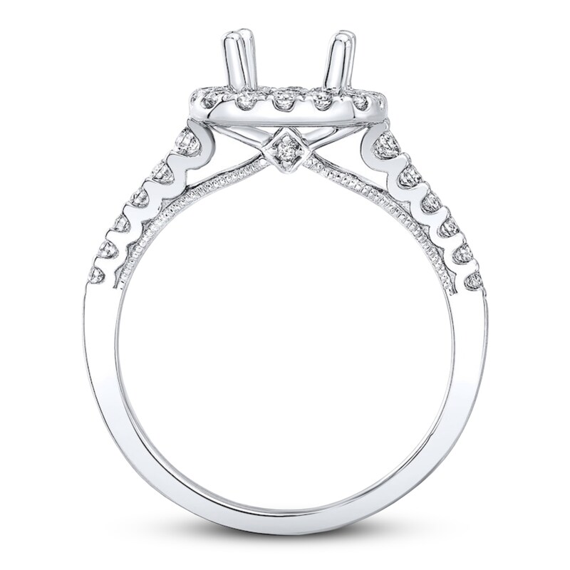 Main Image 2 of Previously Owned Natalie K Ring Setting 1/2 ct tw Diamonds 14K White Gold