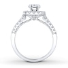 Thumbnail Image 3 of Previously Owned Natalie K Ring Setting 1/2 ct tw Diamonds 14K White Gold
