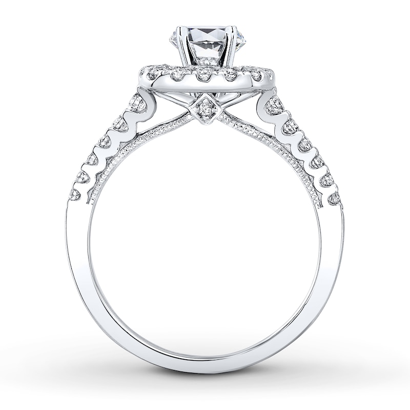Main Image 3 of Previously Owned Natalie K Ring Setting 1/2 ct tw Diamonds 14K White Gold