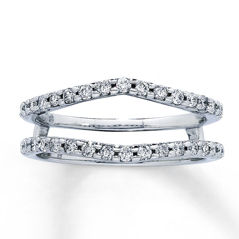 Main Image 1 of Previously Owned Diamond Enhancer Ring 1/2 ct tw Round-cut 14K White Gold