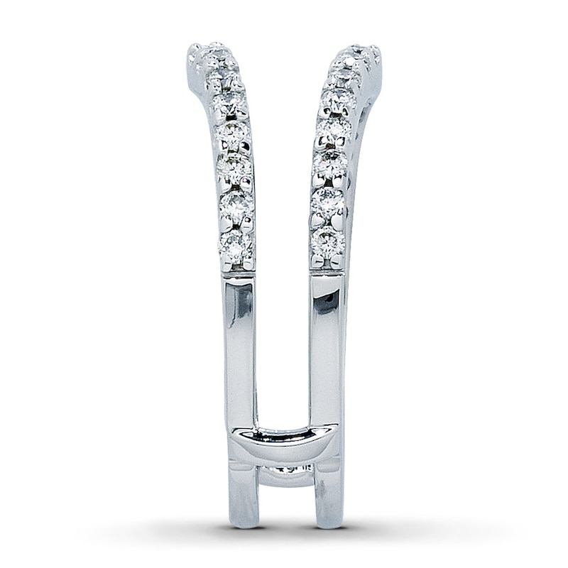 Main Image 3 of Previously Owned Diamond Enhancer Ring 1/2 ct tw Round-cut 14K White Gold