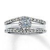 Thumbnail Image 4 of Previously Owned Diamond Enhancer Ring 1/2 ct tw Round-cut 14K White Gold