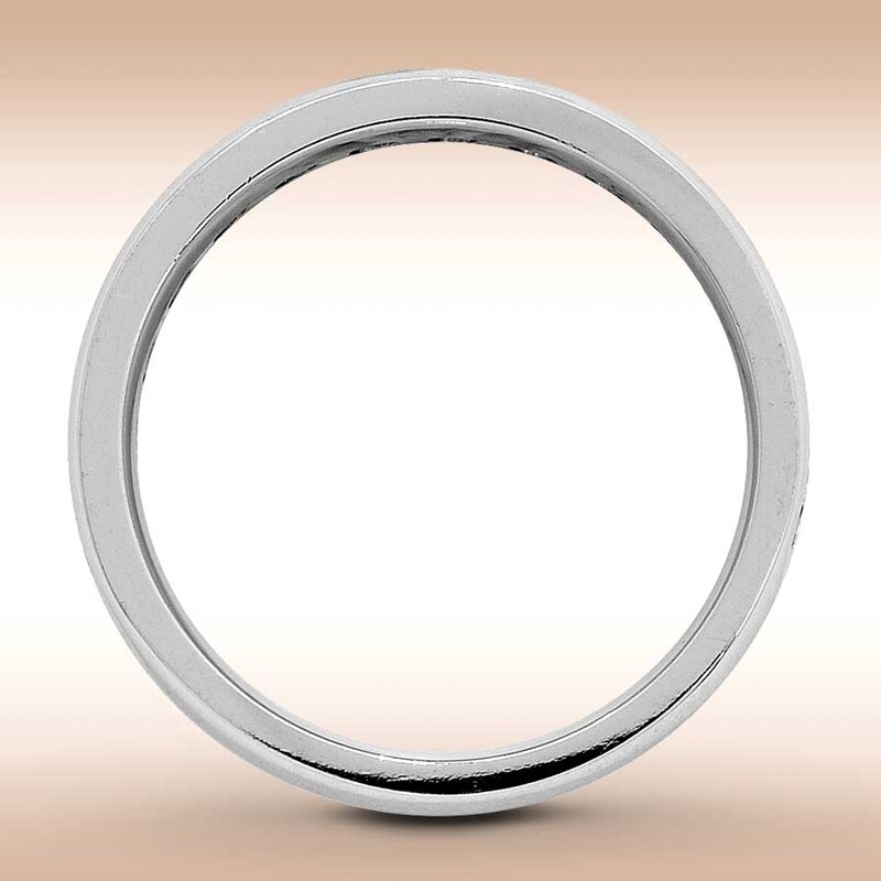 Main Image 2 of Previously Owned Diamond Anniversary Ring 1 ct tw Round-cut 14K White Gold