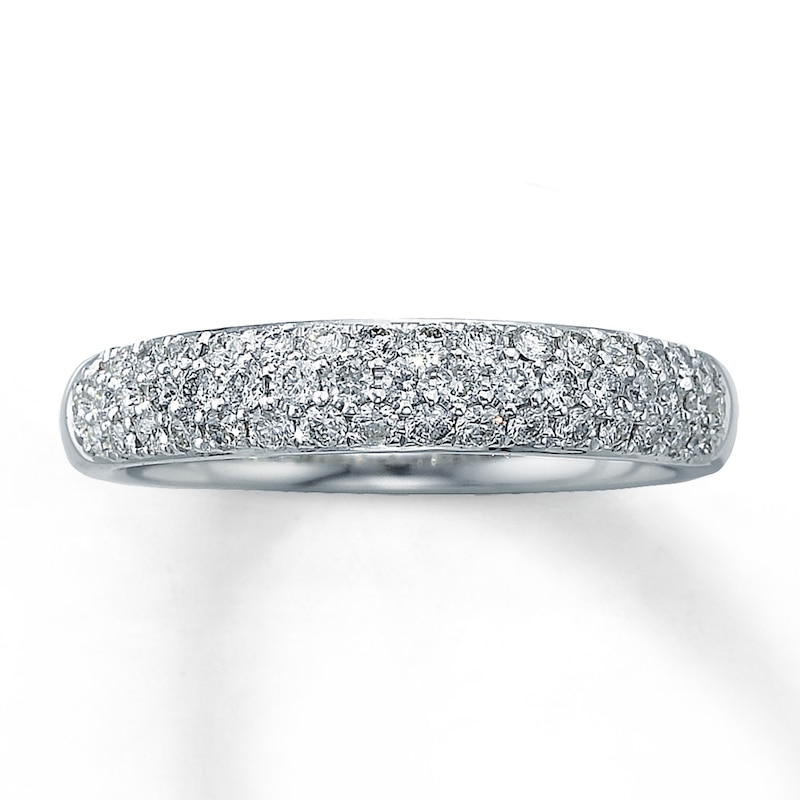 Main Image 1 of Previously Owned Diamond Anniversary Band 1/2 ct tw Round-cut 14K White Gold