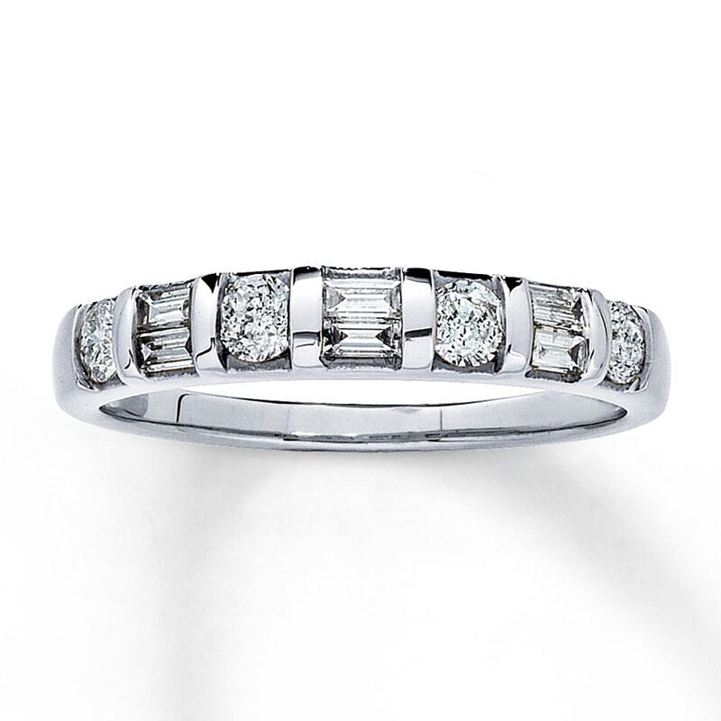 Main Image 1 of Previously Owned Diamond Anniversary Band 1/2 ct tw 14K White Gold