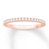 Thumbnail Image 1 of Previously Owned Colorless Diamond Band 1/4 ct tw Round-cut 14K Rose Gold