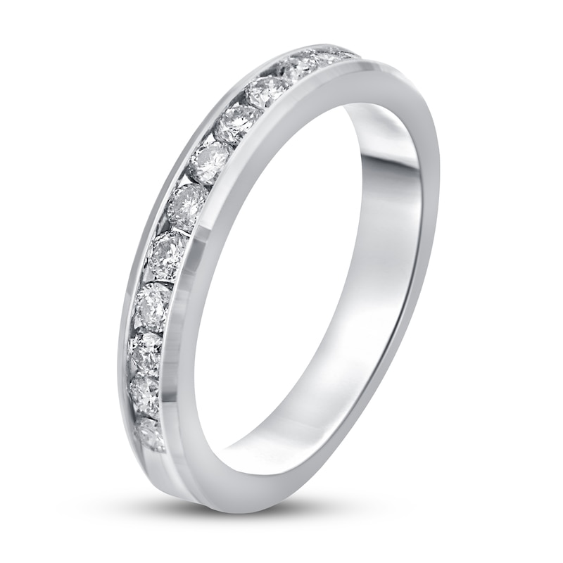 Main Image 2 of Previously Owned Diamond Anniversary Band 1/2 ct tw Round-cut 14K White Gold