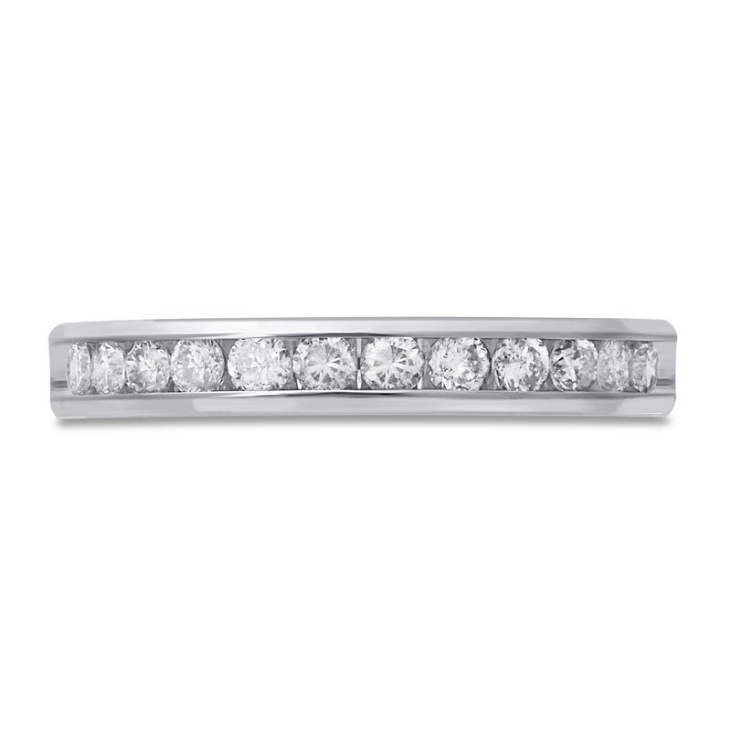 Main Image 3 of Previously Owned Diamond Anniversary Band 1/2 ct tw Round-cut 14K White Gold