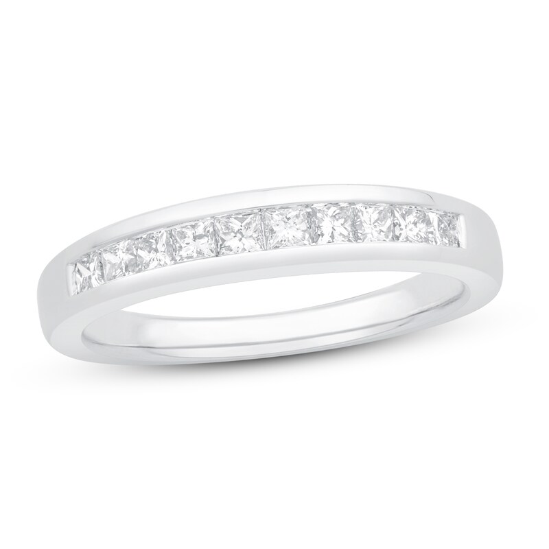 Main Image 1 of Previously Owned Diamond Anniversary Band 1/2 ct tw Round 14K White Gold