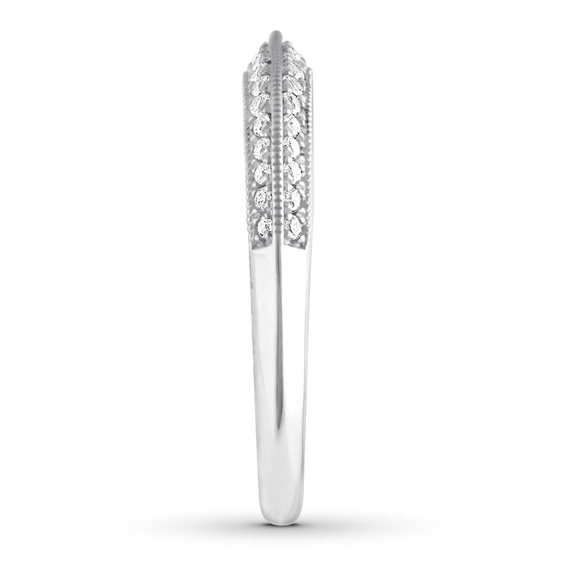 Main Image 3 of Previously Owned Diamond Anniversary Ring 1/4 ct tw Round 14K White Gold