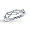 Thumbnail Image 1 of Previously Owned Stackable Ring 1/6 ct tw Diamonds 10K White Gold