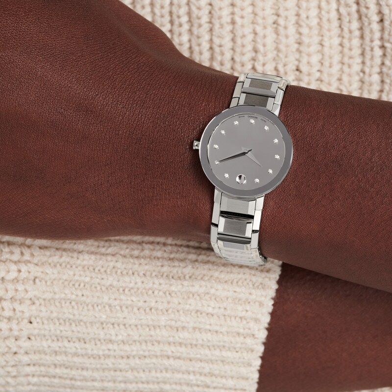 Main Image 4 of Previously Owned Movado Sapphire Women's Watch 0607548