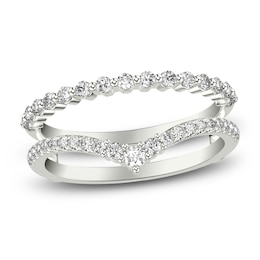 Diamond Enhancer Ring 1/2 ct tw Round 14K White Gold