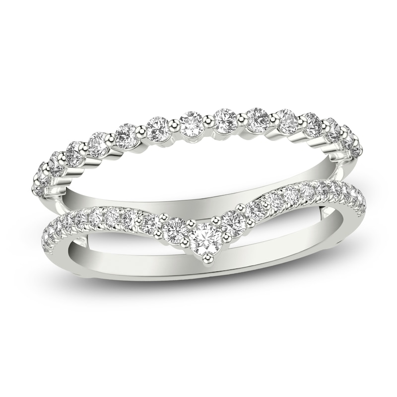 Main Image 1 of Diamond Enhancer Ring 1/2 ct tw Round 14K White Gold