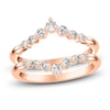 Thumbnail Image 1 of Diamond Chevron Enhancer Ring 1/2 ct tw Round 14K Rose Gold