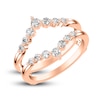 Thumbnail Image 2 of Diamond Chevron Enhancer Ring 1/2 ct tw Round 14K Rose Gold