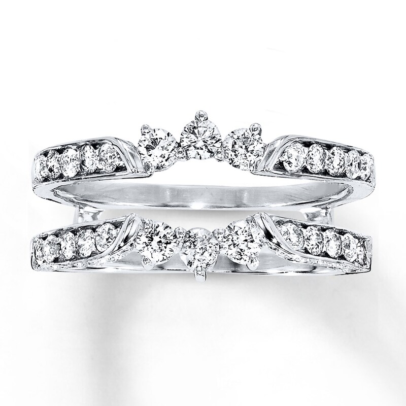 Main Image 1 of Previously Owned Diamond Enhancer Ring 3/4 carat tw Round-cut 14K White Gold