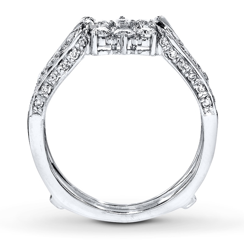 Main Image 2 of Previously Owned Diamond Enhancer Ring 3/4 carat tw Round-cut 14K White Gold
