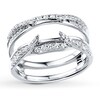 Thumbnail Image 1 of Previously Owned Diamond Enhancer Ring 1/2 ct tw Round-cut 14K White Gold
