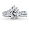 Previously Owned Diamond Bridal Setting 1/3 ct tw Round-cut 14K White Gold