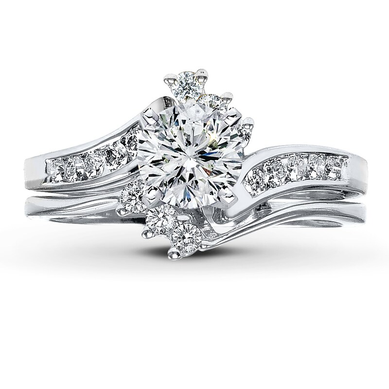 Main Image 3 of Previously Owned Diamond Bridal Setting 1/3 ct tw Round-cut 14K White Gold