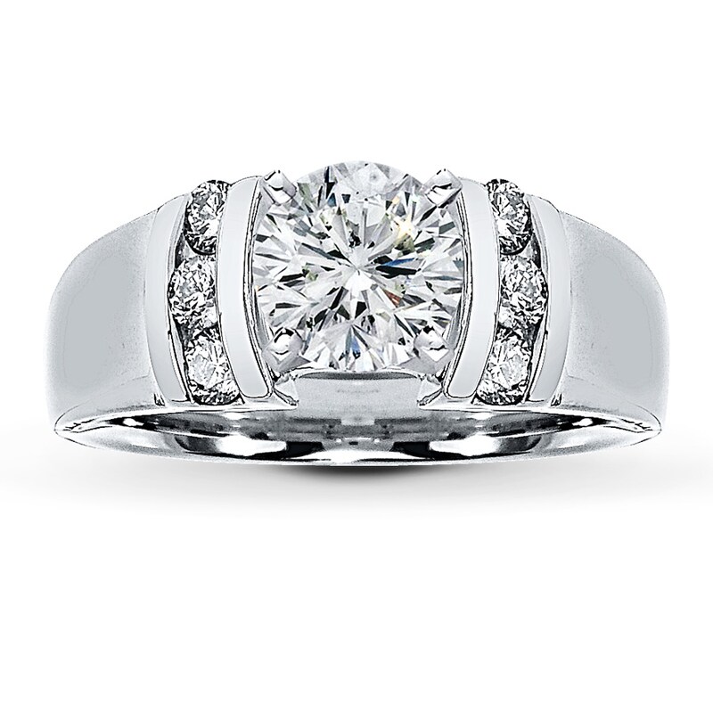 Main Image 3 of Previously Owned Diamond Ring Setting 1/3 ct tw Round-Cut 14K White Gold