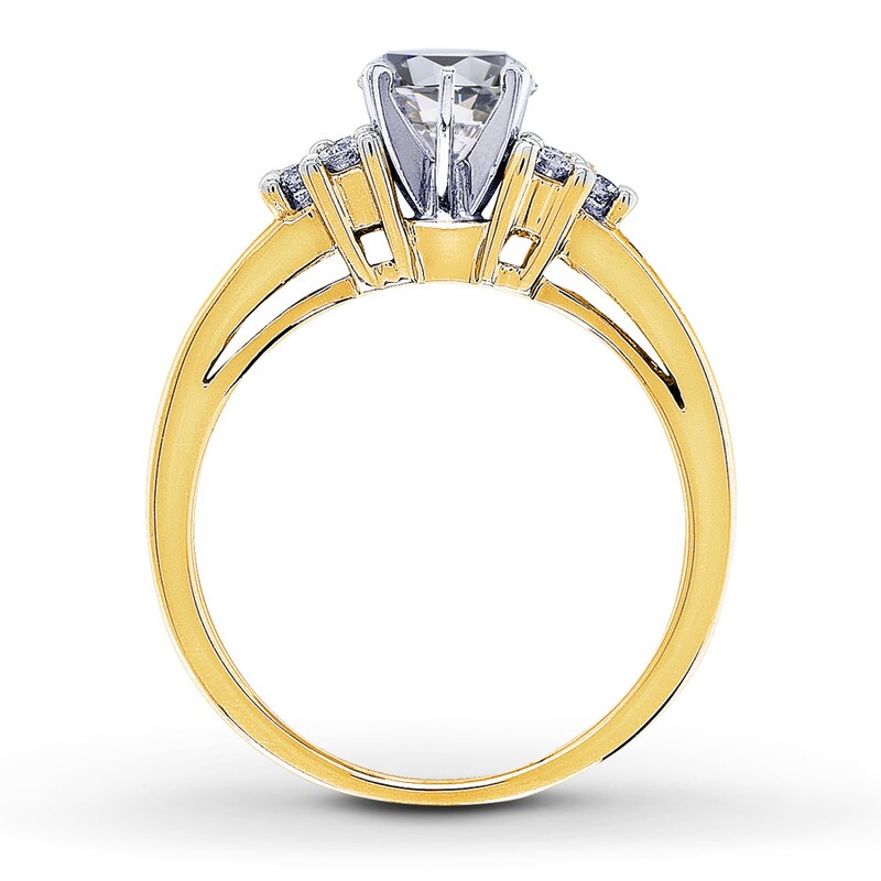 Main Image 2 of Previously Owned Diamond Ring Setting 1/4 ct tw Round-Cut 14K Yellow Gold