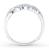 Thumbnail Image 2 of Previously Owned Diamond Stackable Ring 1/5 ct tw Round/Baguette 10K White Gold