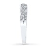Thumbnail Image 3 of Previously Owned Diamond Stackable Ring 1/5 ct tw Round/Baguette 10K White Gold