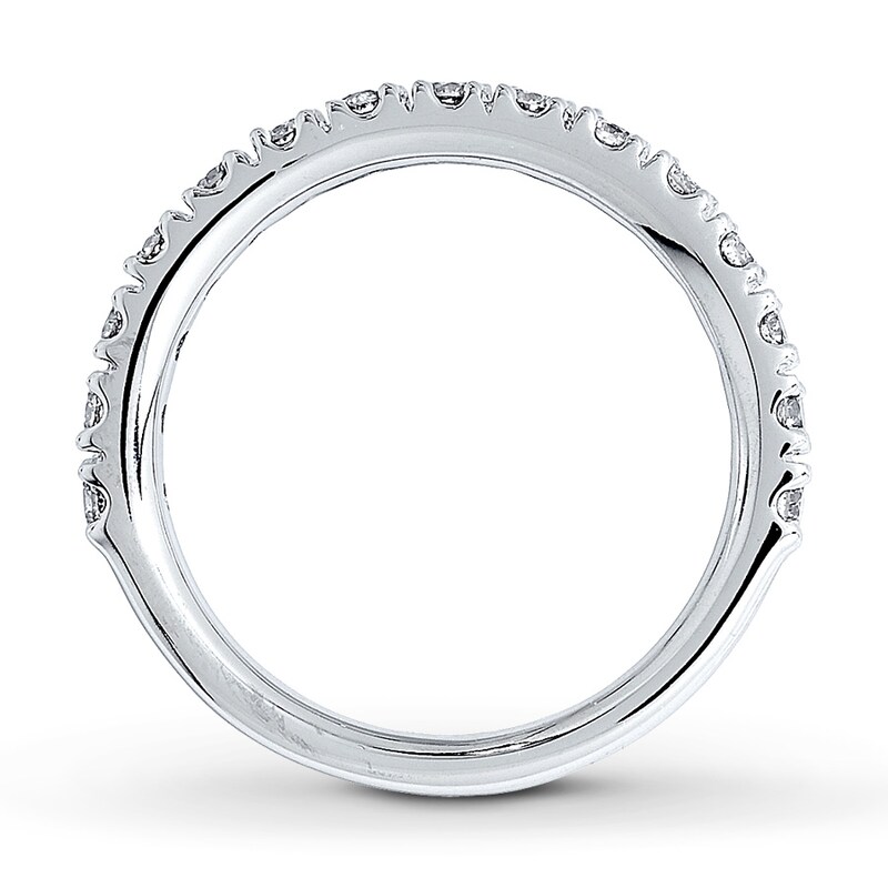 Main Image 2 of Previously Owned Diamond Anniversary Band 1/2 ct tw Round-cut 14K White Gold