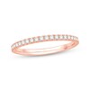 Thumbnail Image 1 of Previously Owned Colorless Diamond Band 1/4 ct tw Round-cut 14K Rose Gold