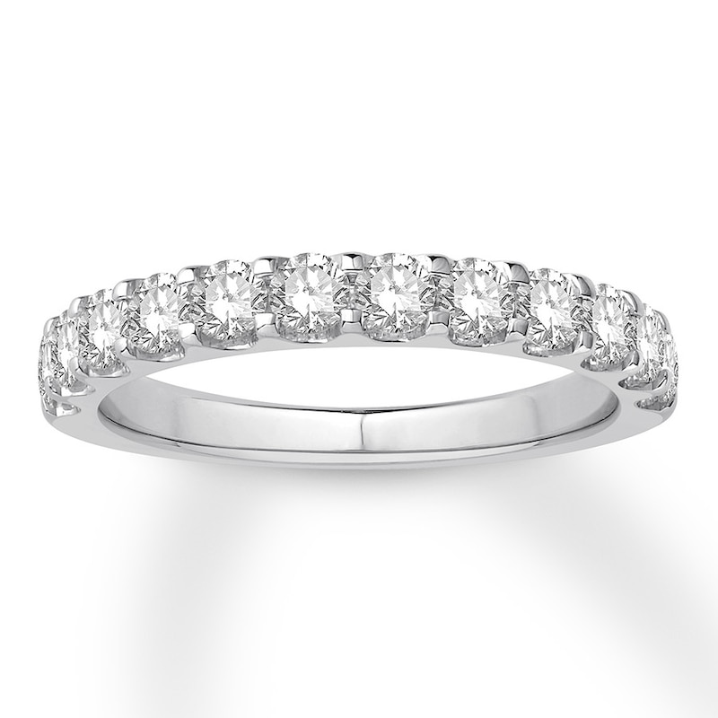 Main Image 1 of Previously Owned Colorless Diamond Anniversary Band 7/8 ct tw 14K White Gold