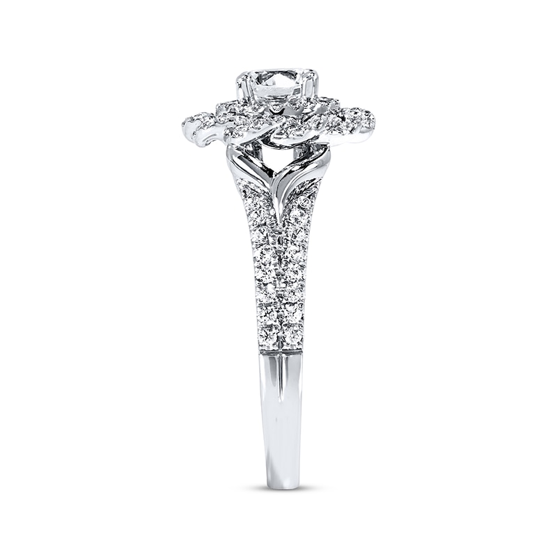 Previously Owned Vera Wang LOVE Ring 1-1/5 ct tw Diamonds 14K White Gold