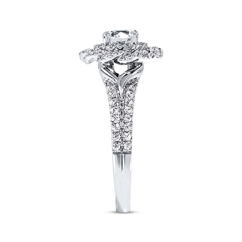 Main Image 2 of Previously Owned Vera Wang LOVE Ring 1-1/5 ct tw Diamonds 14K White Gold