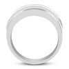Thumbnail Image 3 of Previously Owned Men's 5-Stone Wedding Band 1/2 ct tw Round 10K White Gold
