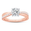 Thumbnail Image 3 of Previously Owned Colorless Diamond Engagement Ring Setting 1/4 ct tw Round 14K Rose Gold